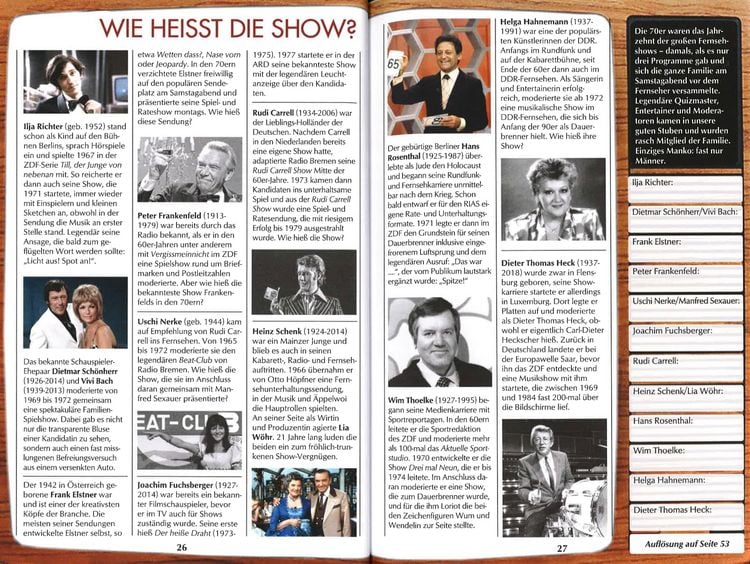 Produktbild: Unsere 70er Jahre - Das Rätselbuch