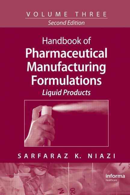 Produktbild: Niazi, S: Handbook of Pharmaceutical Manufacturing Formulati