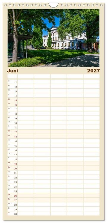Produktbild: Familienplaner 2027 - Weimar - Mit Plan durch das Jahr mit 5 Spalten (Wandkalender, 21 x 45 cm) CALVENDO