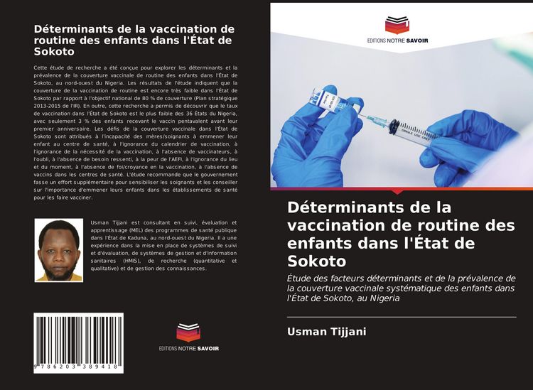 Produktbild: D&eacute;terminants de la vaccination de routine des enfants dans l'&Eacute;tat de Sokoto