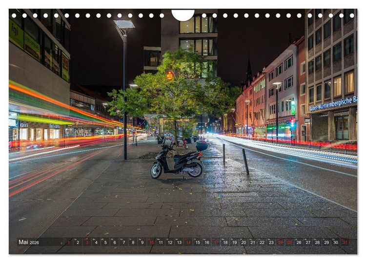 Produktbild: Ulm f&uuml;r Nachtspatzen (Wandkalender 2026 DIN A4 quer), CALVENDO Monatskalender