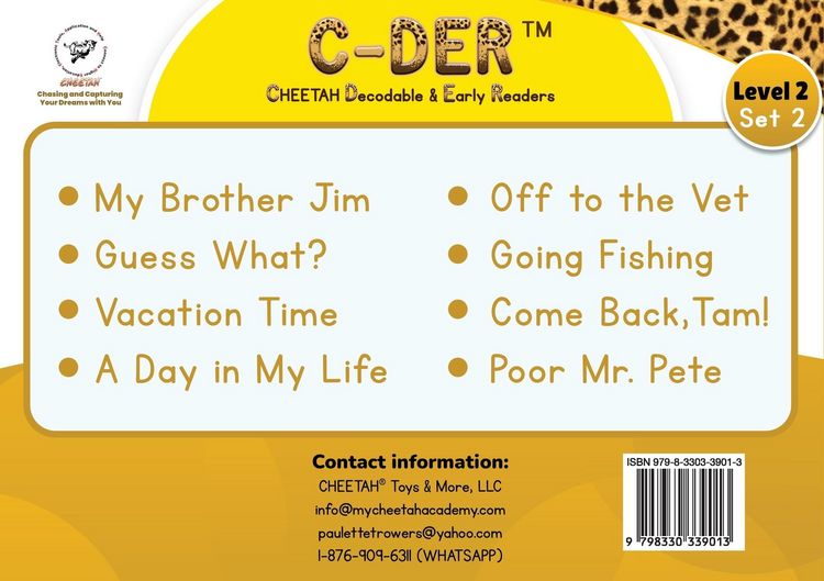 Produktbild: C-DER (CHEETAH Decodable Early Readers, Set 2, Book 16, Poor Mr. Pete
