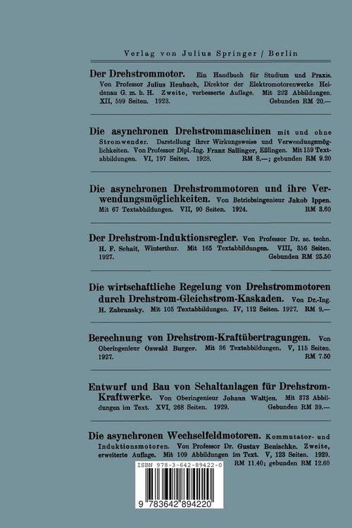 Produktbild: Drehstrommotoren mit Doppelk&auml;figanker und verwandte Konstruktionen