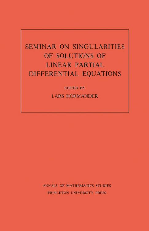 Produktbild: Seminar on Singularities of Solutions of Linear Partial Differential Equations