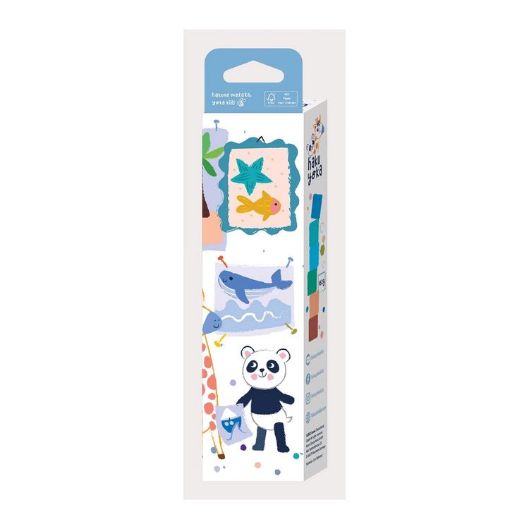 Produktbild: HAKUYOKA - Wachsmalkreide W&uuml;rfel blau-gr&uuml;n