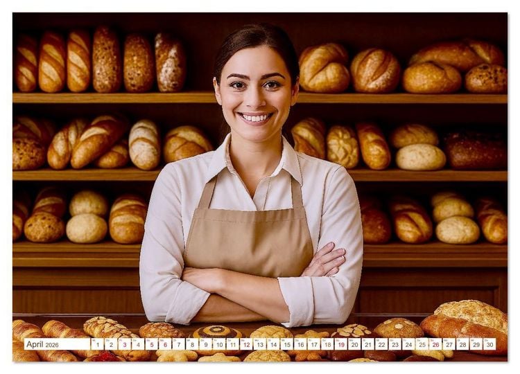 Produktbild: B&auml;cker und Backstuben (Wandkalender 2026 DIN A2 quer), CALVENDO Monatskalender
