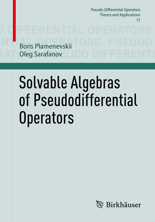 Produktbild: Solvable Algebras of Pseudodifferential Operators