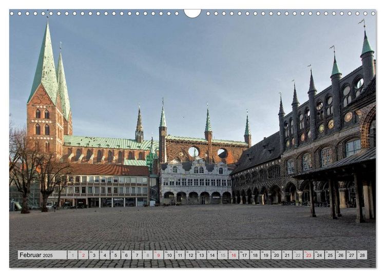 Produktbild: Hansestadt L&uuml;beck (Wandkalender 2025 DIN A3 quer), CALVENDO Monatskalender