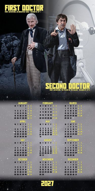 Produktbild: Doctor Who &ndash; The Classic Edition 2027 &ndash; Wandkalender