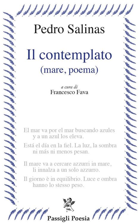 Produktbild: Il contemplato (mare, poema). Testo spagnolo a fronte
