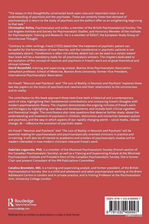 Produktbild: On Freud's "Neurosis and Psychosis" and "The Loss of Reality in Neurosis and Psychosis"