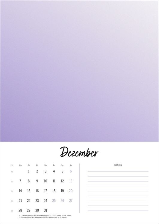 Produktbild: Kreativkalender Design A4 2026