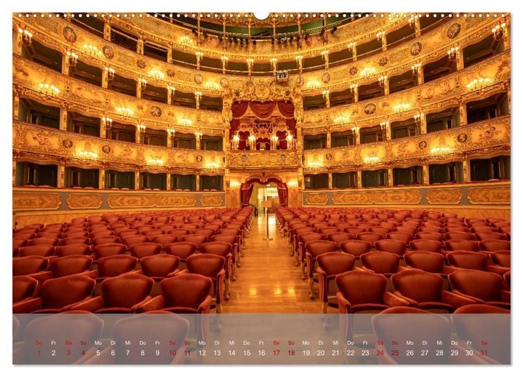 Produktbild: Teatro La Fenice (hochwertiger Premium Wandkalender 2026 DIN A2 quer), Kunstdruck in Hochglanz