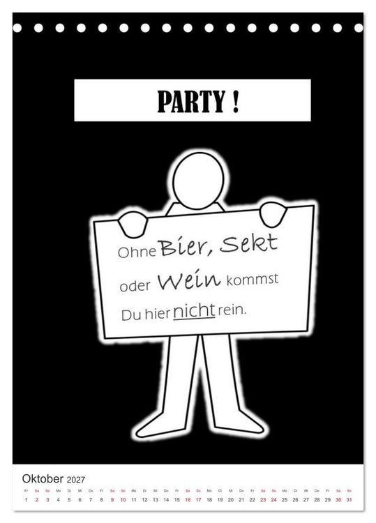 Produktbild: SPRUCH-Beutel voller Spr&uuml;che rund ums TRINKEN (Tischkalender 2027 DIN A5 hoch), CALVENDO Monatskalender