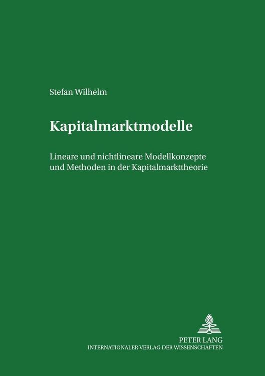 Produktbild: Kapitalmarktmodelle