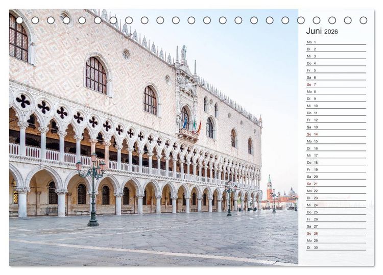 Produktbild: Venedig - Stille Momente (Tischkalender 2026 DIN A5 quer), CALVENDO Monatskalender