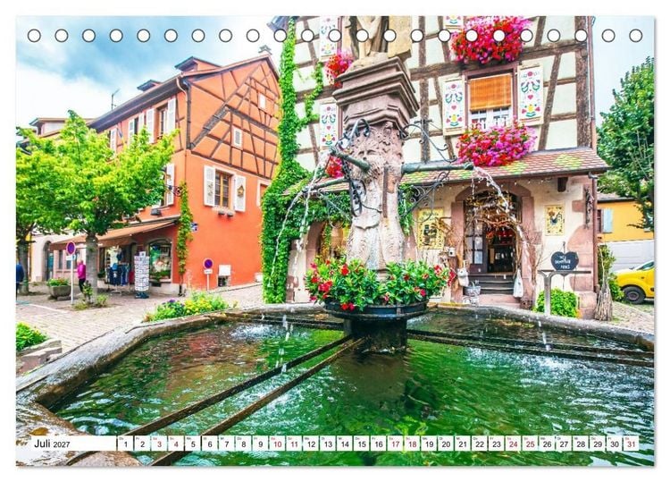 Produktbild: Im Elsass - Eine bunte Vielfalt zum verlieben (Tischkalender 2027 DIN A5 quer), CALVENDO Monatskalender