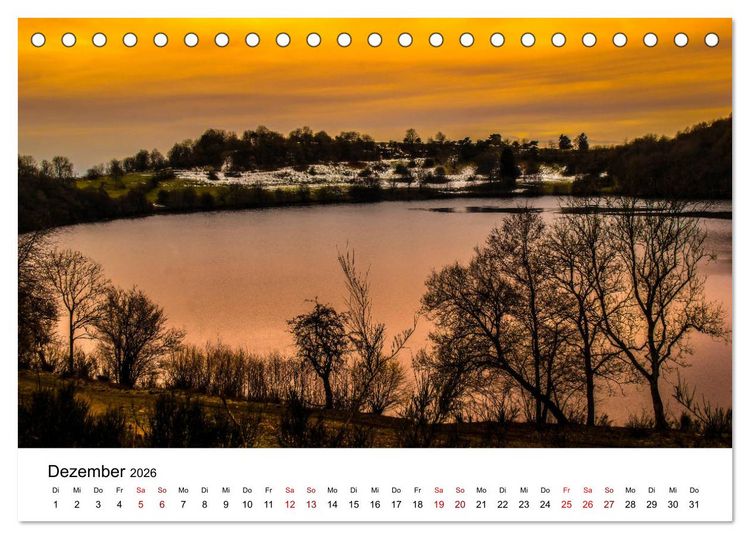 Produktbild: Sehenswertes in der Eifel - Die sch&ouml;nsten Maare (Tischkalender 2026 DIN A5 quer), CALVENDO Monatskalender