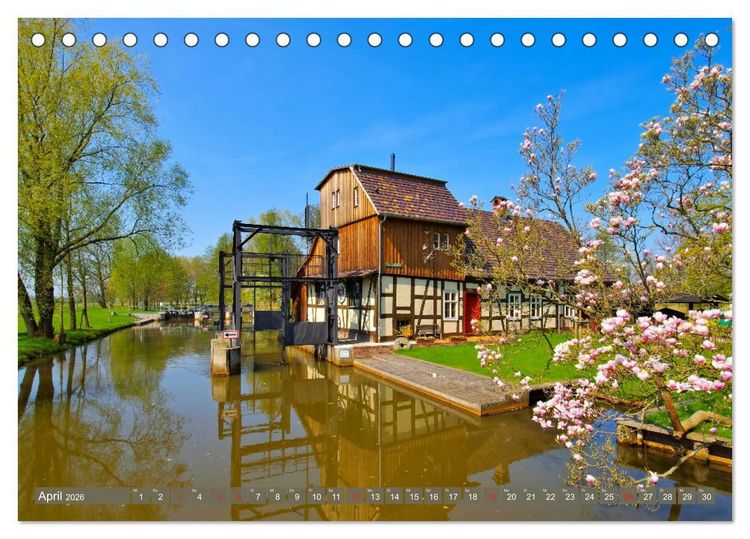 Produktbild: Spreewald - Malerische Kulturlandschaft in Brandenburg (Tischkalender 2026 DIN A5 quer), CALVENDO Monatskalender