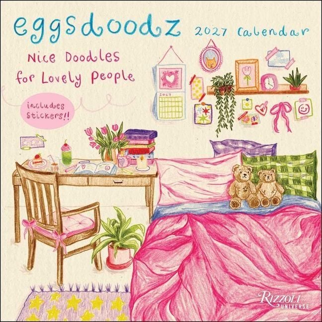 Produktbild: Eggsdoodz 2027 Wall Calendar (Includes Stickers)