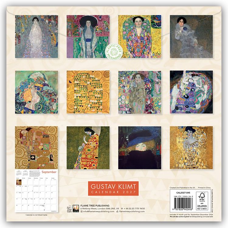 Produktbild: Gustav Klimt 2027 &ndash; Original Flame Tree Publishing-Kalender [Kalender]