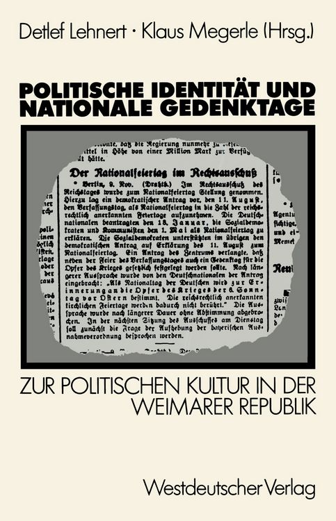 Produktbild: Politische Identit&auml;t und nationale Gedenktage