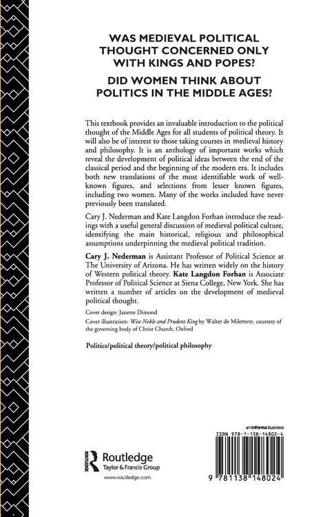 Produktbild: Medieval Political Theory