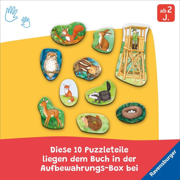 Produktbild: Mein gro&szlig;es Puzzle-Spielbuch - Wald
