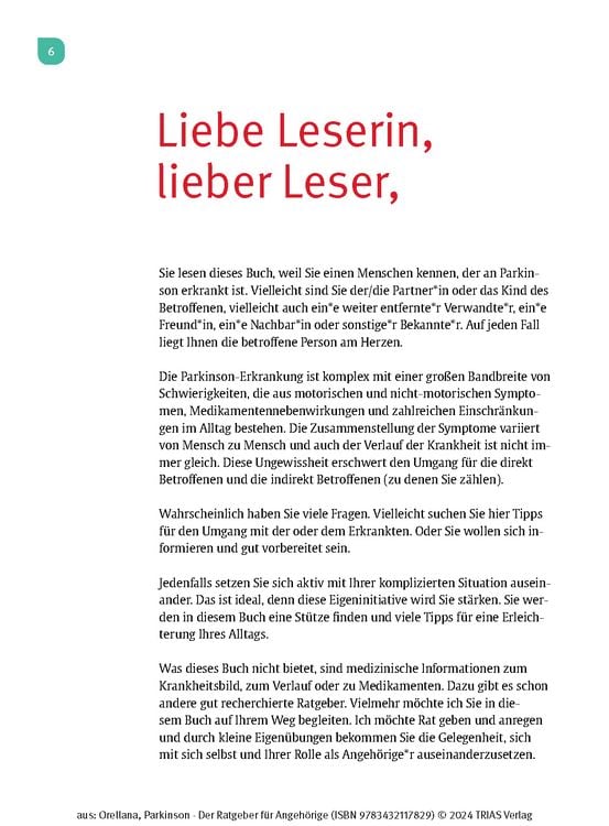 Produktbild: Parkinson. Der Ratgeber f&uuml;r Angeh&ouml;rige