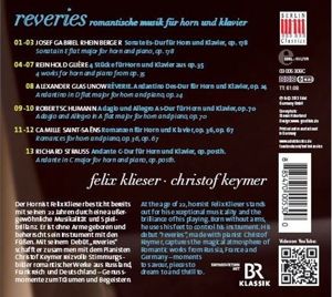 Produktbild: Reveries-Romantische Musik F&uuml;r Horn Und Klavier