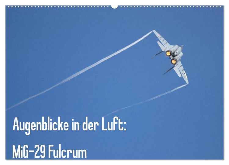 Produktbild: Augenblicke in der Luft: MiG-29 Fulcrum (Wandkalender 2026 DIN A2 quer), CALVENDO Monatskalender