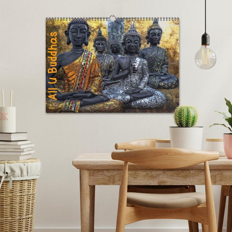 Produktbild: All U Buddhas (Wandkalender 2026 DIN A3 quer), CALVENDO Monatskalender