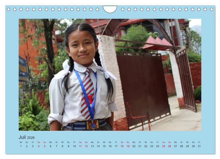 Produktbild: Kalender der Nepal Kinderhilfe e.V. (Wandkalender 2026 DIN A4 quer), CALVENDO Monatskalender