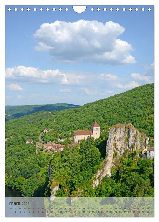 Produktbild: VILLAGES Occitanie (Calendrier mural 2026 DIN A4 horizontal), CALVENDO calendrier mensuel