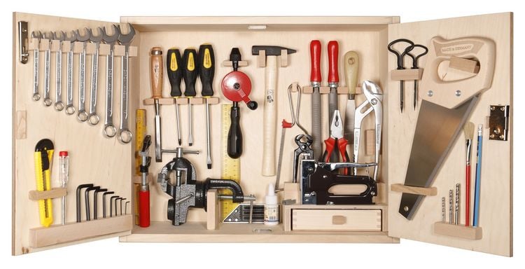 Produktbild: PEBARO 417 - Gro&szlig;er Profi-Werkzeugschrank, 43-teilig