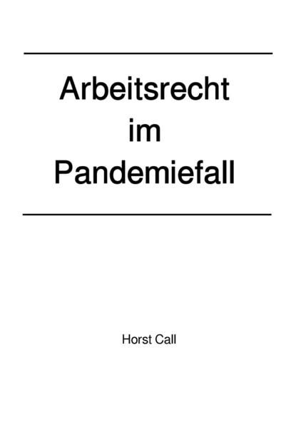 Produktbild: Arbeitsrecht im Pandemiefall