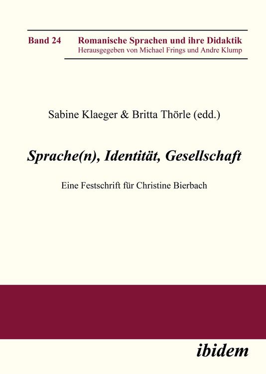 Produktbild: Sprache(n), Identit&auml;t, Gesellschaft
