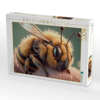 Produktbild: CALVENDO Puzzle niedliche schlafende Biene | 1000 Teile Lege-Gr&ouml;&szlig;e 64x48cm Foto-Puzzle f&uuml;r gl&uuml;ckliche Stunden