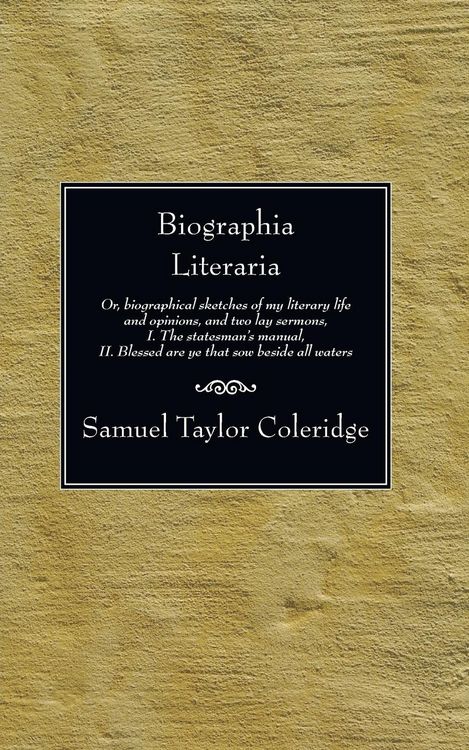 Produktbild: Biographia Literaria