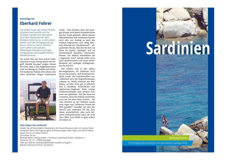 Produktbild: MICHAEL M&Uuml;LLER Reisef&uuml;hrer Sardinien