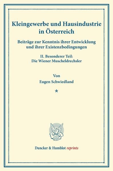 Produktbild: Kleingewerbe und Hausindustrie in &Ouml;sterreich.