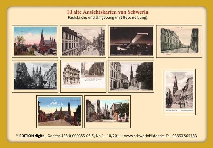 Produktbild: 10 alte Ansichtskarten von Schwerin