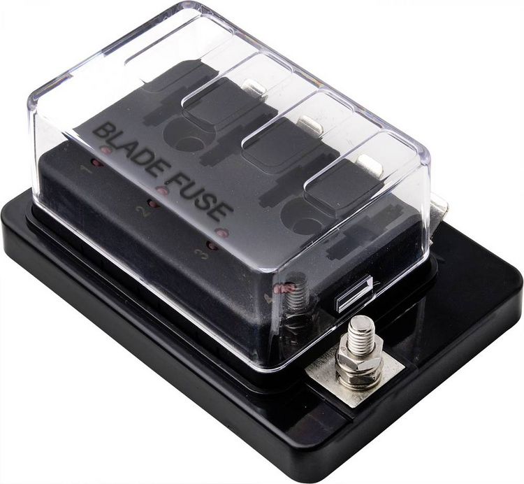 Produktbild: TRU COMPONENTS TC-9070396 TC-9070396 KFZ-Sicherungshalter mit Statusanzeige Passend f&uuml;r (Sicherungen) Flachsicherung Standard 30 A 32 V/DC 1 St.