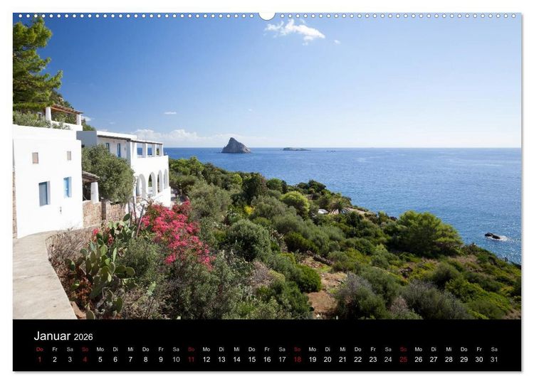 Produktbild: Liparische Inseln (hochwertiger Premium Wandkalender 2026 DIN A2 quer), Kunstdruck in Hochglanz