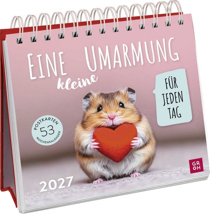 Produktbild: Postkartenkalender 2027: Eine kleine Umarmung f&uuml;r jeden Tag