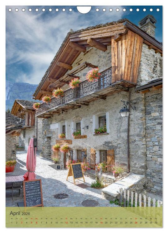 Produktbild: Sch&ouml;ne D&ouml;rfer in der Region Rh&ocirc;ne-Alpes (Wandkalender 2026 DIN A4 hoch), CALVENDO Monatskalender