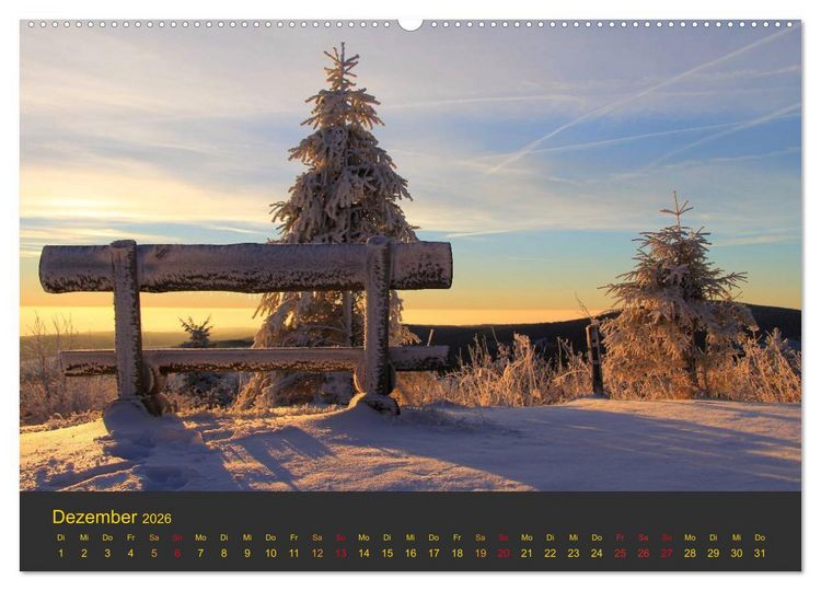 Produktbild: Morgend&auml;mmerung (Wandkalender 2026 DIN A2 quer), CALVENDO Monatskalender