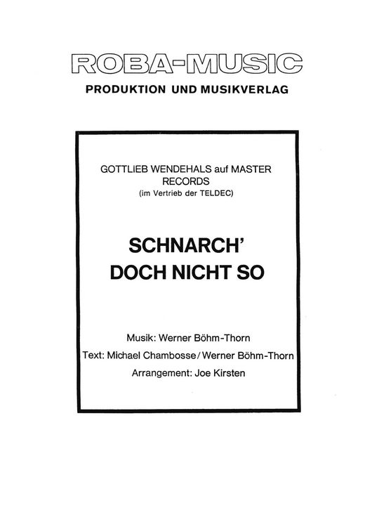 Produktbild: Schnarch' doch nicht so