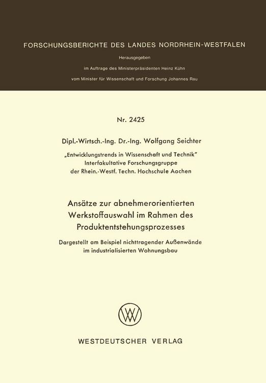 Produktbild: Ans&auml;tze zur abnehmerorientierten Werkstoffauswahl im Rahmen des Produktentstehungsprozesses