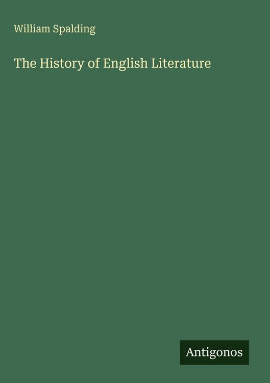 Produktbild: The History of English Literature